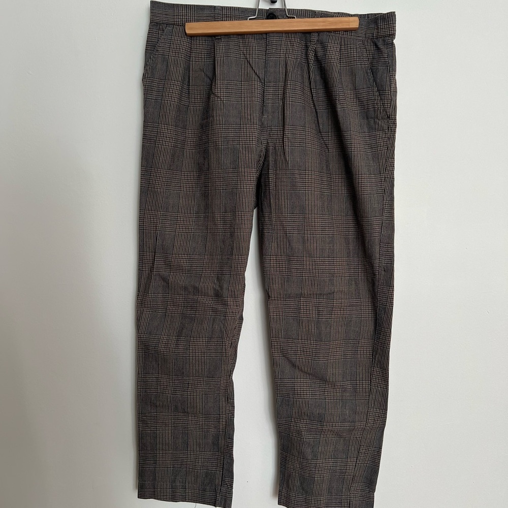 Obey Men's Checkered Black Pants